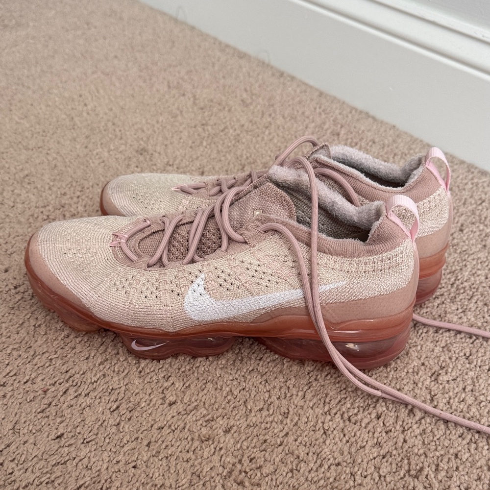 Nike Beige and White Air Sneakers